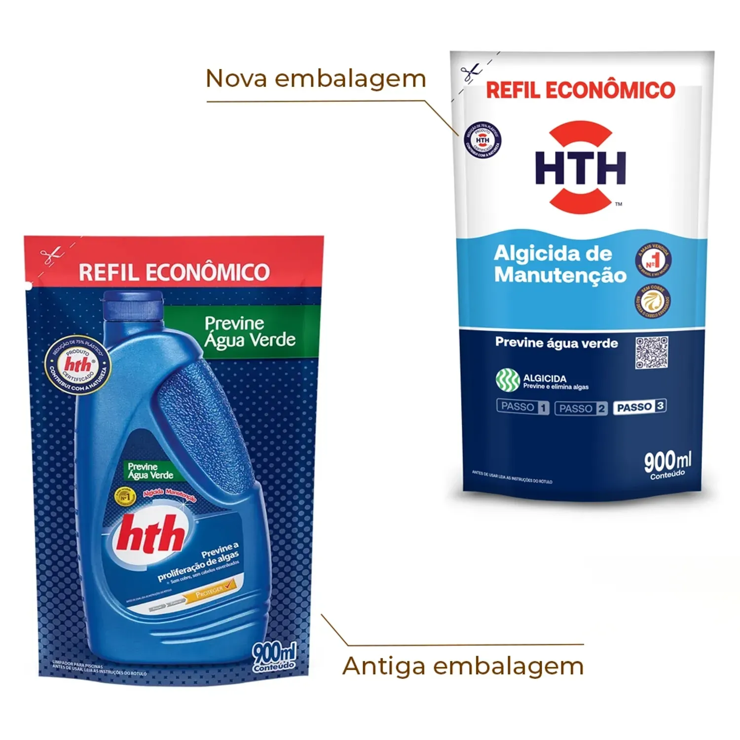 Refil HTH Algicida Previne Agua Verde 900ml Troca.webp